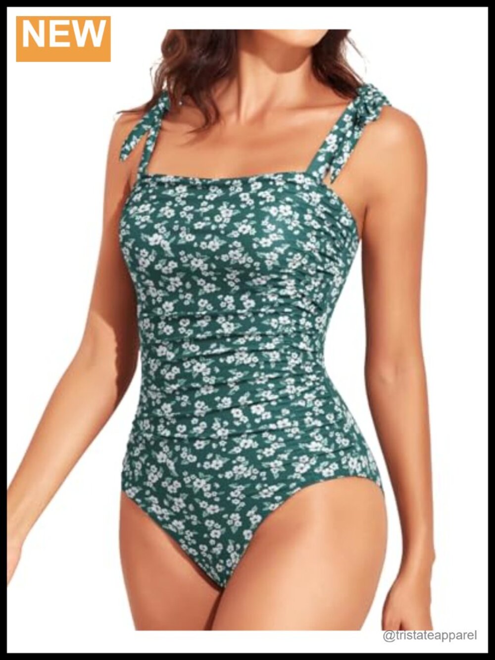 One Piece Swimsuit Ruched Tummy Control Slimming Bathing Suit